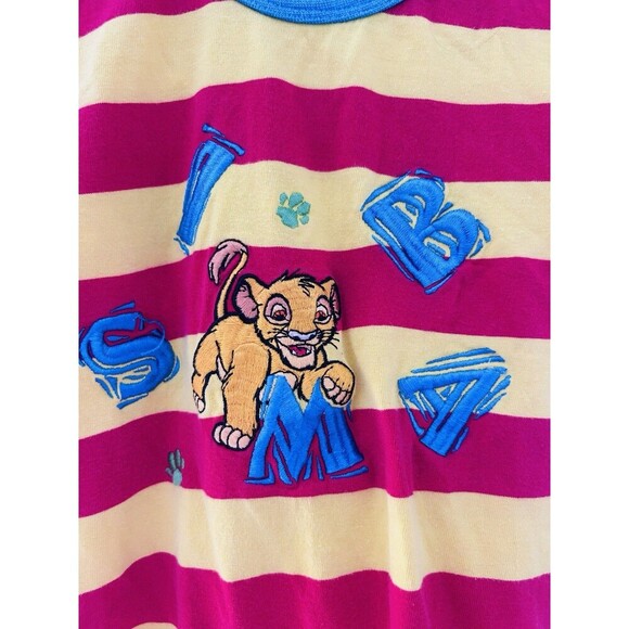 VTG Rare 90s The Disney Store Lion King Embroidered Simba Romper- Size 12 Months - Picture 2 of 6